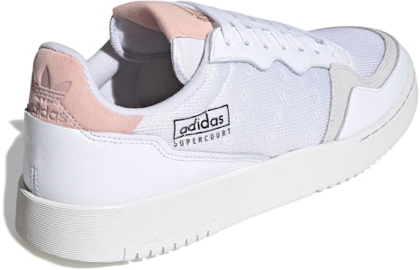 adidas originals Super Court 低筒 板鞋 男女皆宜 白灰粉 Shop adidas originals Super Court 低筒 板鞋 男女皆宜 白灰粉