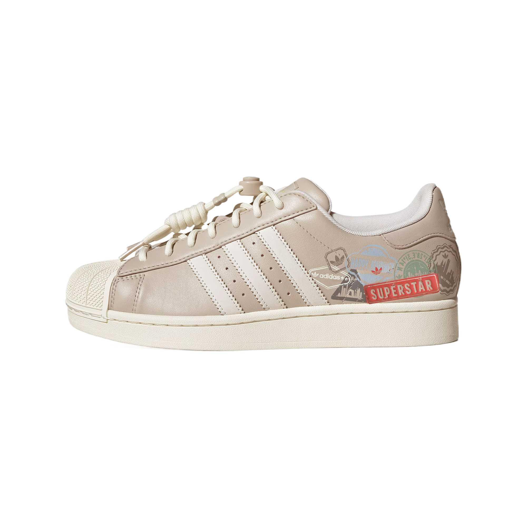 adidas Originals Superstar 2 Brown White Leather Low-Top Casual Sneakers. JR1330