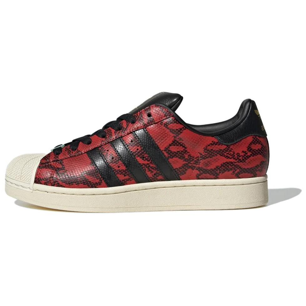 adidas Originals Superstar 2 CNY "Year of Snake" Red Black Leather Low-Top Sneakers JI0104