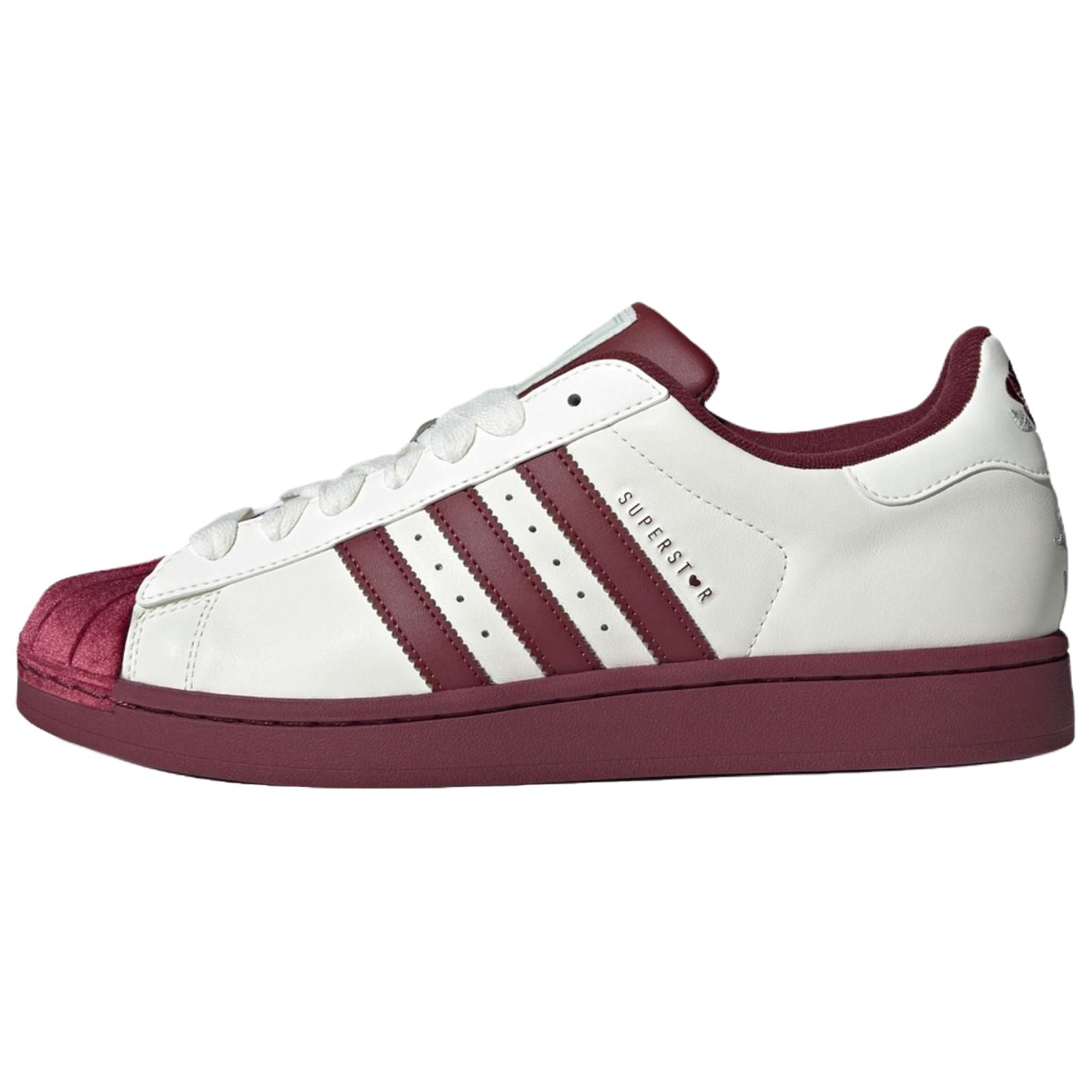adidas Originals Superstar 2 White Red Low-Top Sneakers Casual Leather Shoes KJ6981