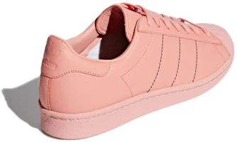 Shop adidas originals Superstar 80s 低筒 板鞋 男女通用 粉紅色