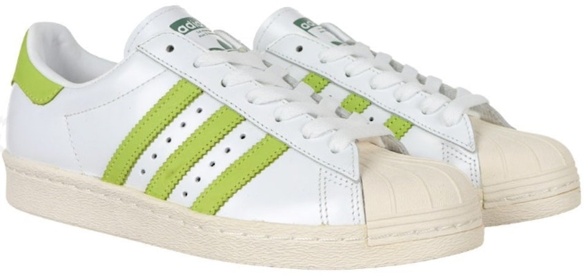 adidas Originals Superstar 80s 'White Green' BY9048 Lookbook adidas Originals Superstar 80s 'White Green' BY9048