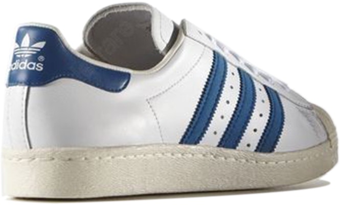 adidas Superstar 80s 'White Dark Royal' G61068 Shop adidas Superstar 80s 'White Dark Royal' G61068