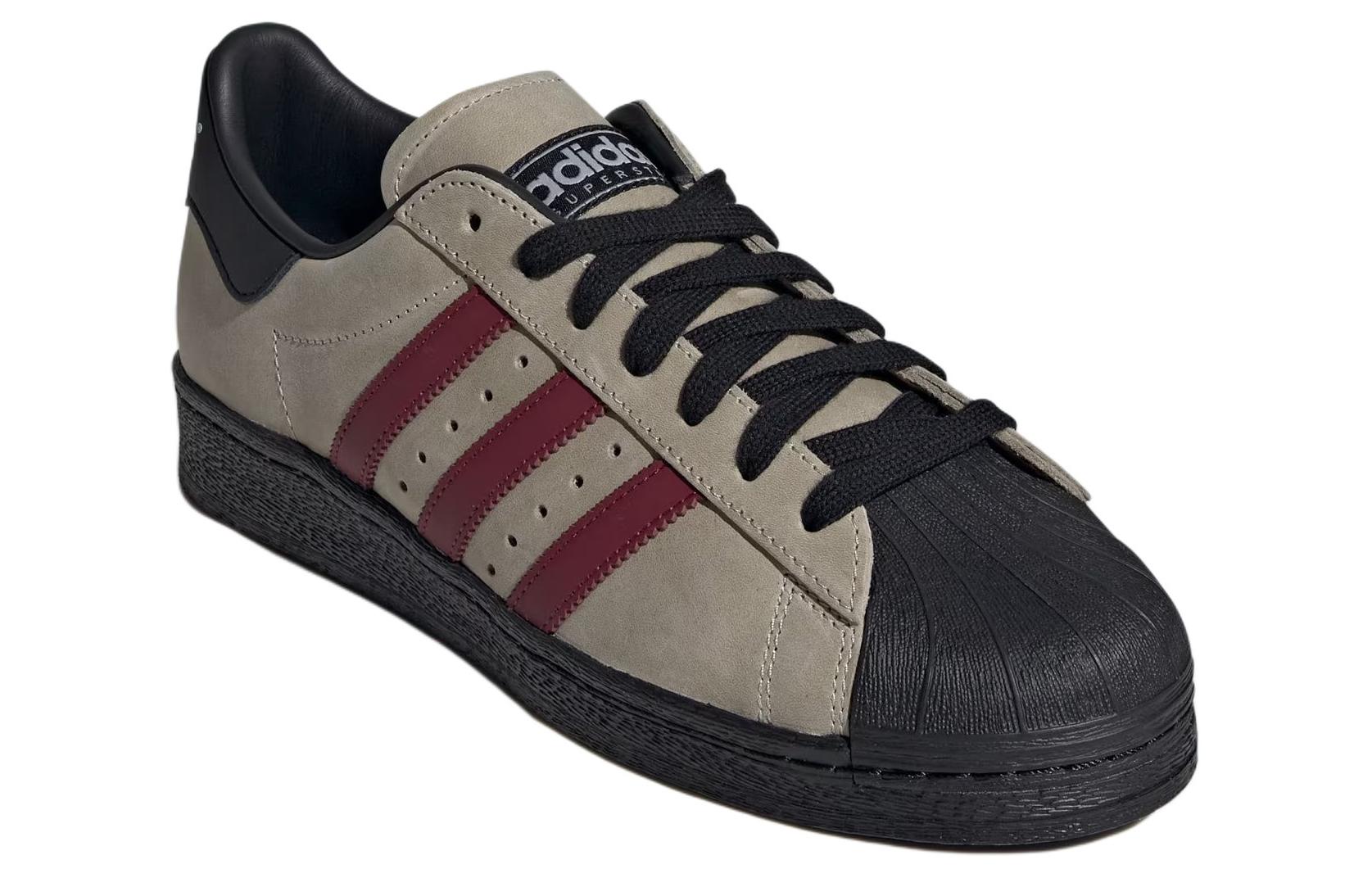 Lookbook adidas originals Superstar 82 'Grey Black Burgundy' IF6188