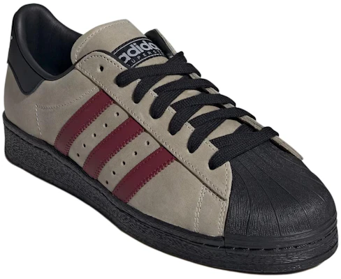 adidas originals Superstar 82 'Grey Black Burgundy' IF6188 Lookbook adidas originals Superstar 82 'Grey Black Burgundy' IF6188