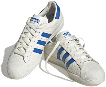 adidas Originals Superstar 82 防滑耐磨 低幫 板鞋 男款 白藍 Lookbook adidas Originals Superstar 82 防滑耐磨 低幫 板鞋 男款 白藍