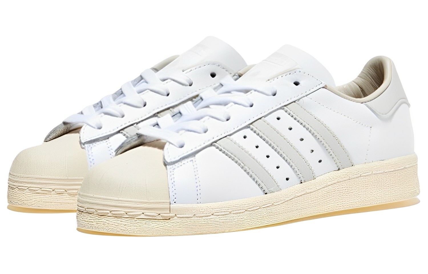 Lookbook 阿迪达斯 三叶草 Superstar 82 '白色浅灰' IF5417