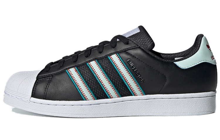 Buy 아디다스 오리지널 슈퍼스타 검/녹 (Adidas Original Superstar Black/Green - shortened) BD7417