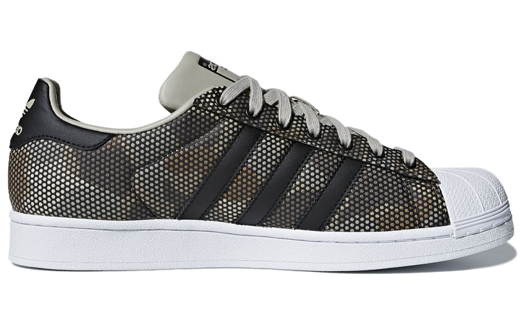 Order adidas Originals Superstar 舒適防滑 經典低筒休閒板鞋 男女同款 黑白迷彩