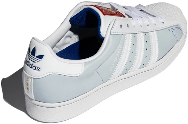 adidas originals Superstar 耐磨輕便 低筒 滑板鞋 全性別 藍白紅 Lookbook adidas originals Superstar 耐磨輕便 低筒 滑板鞋 全性別 藍白紅