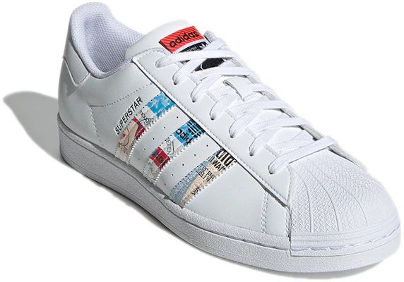 adidas Originals Superstar Shoes 'White Multi-Color' GY9023 Lookbook adidas Originals Superstar Shoes 'White Multi-Color' GY9023
