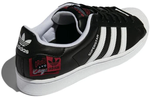 阿迪达斯三叶草 Superstar '黑白红' HQ6456 Shop 阿迪达斯三叶草 Superstar '黑白红' HQ6456