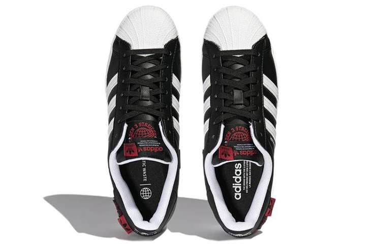 Purchase 阿迪达斯三叶草 Superstar '黑白红' HQ6456