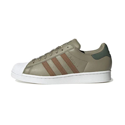 adidas originals Superstar 'Green Brown'