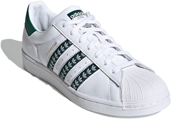 adidas originals Superstar 輕便耐磨防滑 低筒 滑板鞋 男女款 綠白 Lookbook adidas originals Superstar 輕便耐磨防滑 低筒 滑板鞋 男女款 綠白