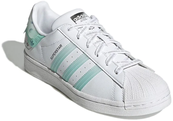 阿迪达斯经典款Superstar白色薄荷绿 GX2974 Lookbook 阿迪达斯经典款Superstar白色薄荷绿 GX2974