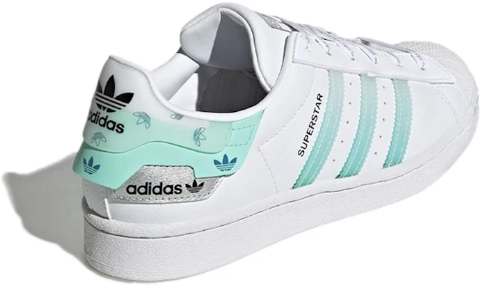 阿迪达斯经典款Superstar白色薄荷绿 GX2974 Shop 阿迪达斯经典款Superstar白色薄荷绿 GX2974