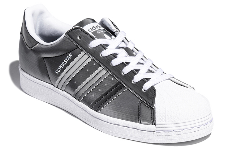 Lookbook adidas originals Superstar 時尚休閒 低筒 滑板鞋 男女同款 灰銀