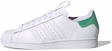 adidas originals Superstar Guangzhou Retro Low Top Casual Skate Shoes Unisex White Green FW2850