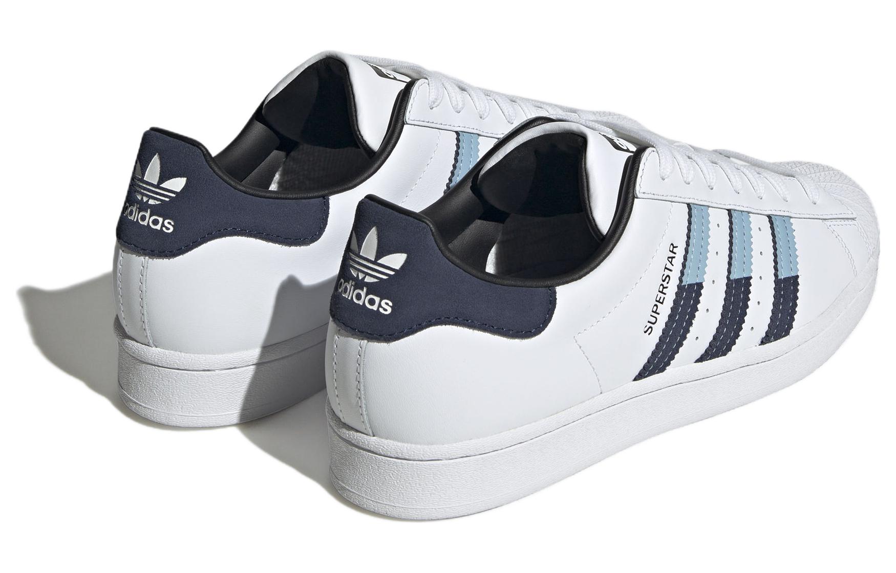 Shop adidas originals Superstar 防滑耐磨 低筒 滑板鞋 男女款 白色
