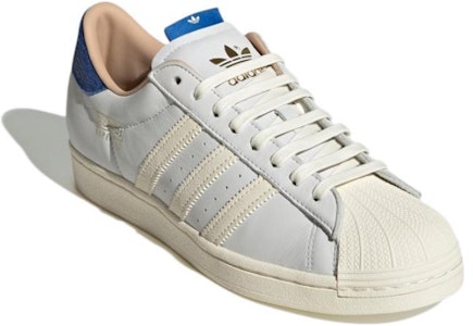adidas Originals Superstar 'Blanco Crema Azul' HQ6458 Lookbook adidas Originals Superstar 'Blanco Crema Azul' HQ6458