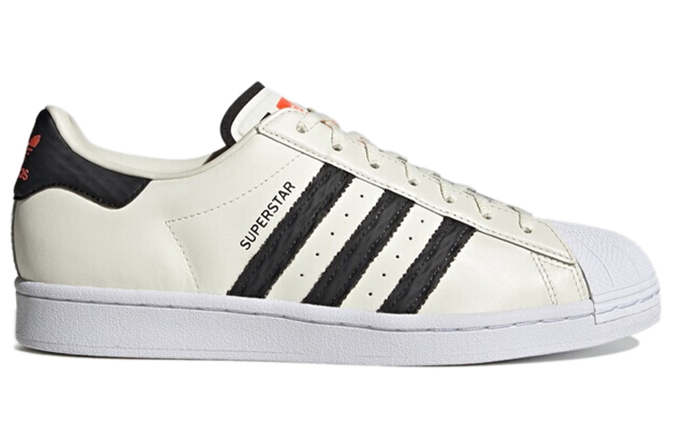 Order Sepatu adidas Originals Superstar 'Putih Hitam Oranye' FU9530