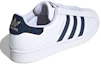 Shop adidas originals Superstar 防滑耐磨 低筒 滑板鞋 男女通用 白藍金