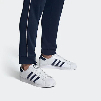 adidas originals Superstar 防滑耐磨 低筒 滑板鞋 男女通用 白藍金 Sizing adidas originals Superstar 防滑耐磨 低筒 滑板鞋 男女通用 白藍金