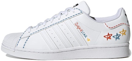 adidas Originals Superstar Shoes 'White Blue Yellow' GZ3034 adidas Originals Superstar Shoes 'White Blue Yellow' GZ3034