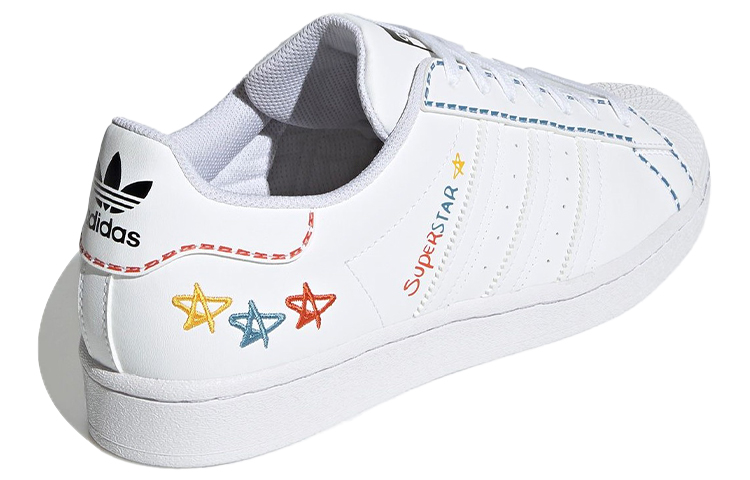 Shop adidas Originals Superstar Kasut 'Putih Biru Kuning' GZ3034
