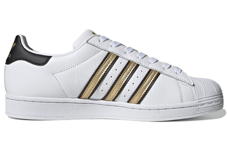 Order adidas originals Superstar 'White Gold Black' FY1335