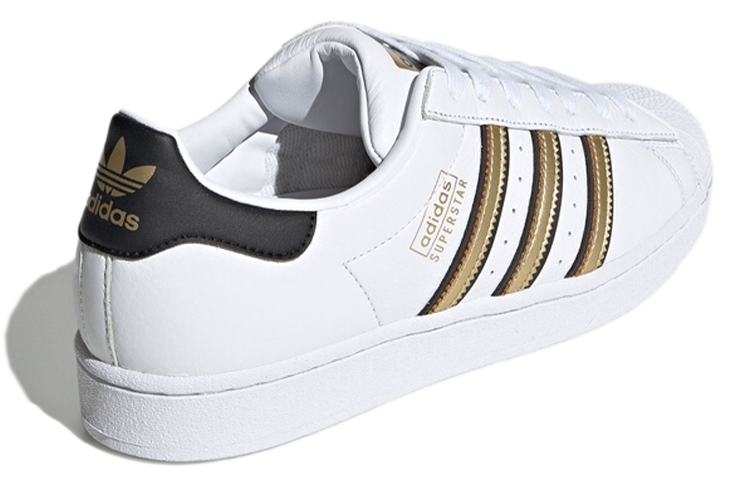 Shop adidas originals Superstar 'White Gold Black' FY1335