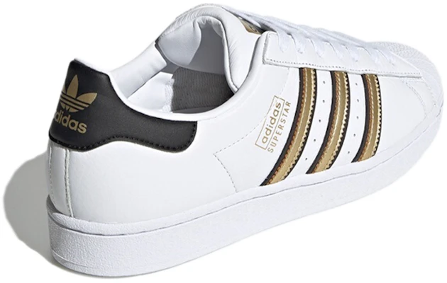 adidas originals Superstar 'White Gold Black' FY1335 Shop adidas originals Superstar 'White Gold Black' FY1335