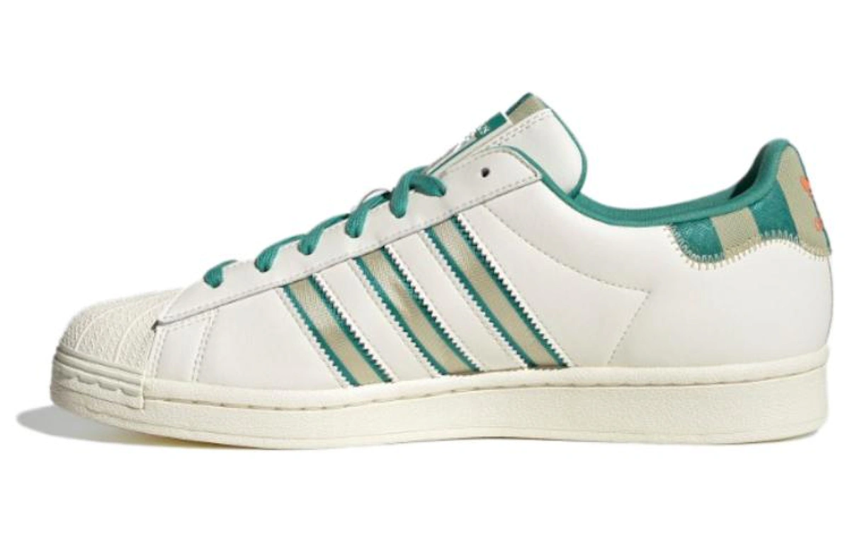 adidas Originals Superstar Shoes 'Cream White Green Gold' IE2931