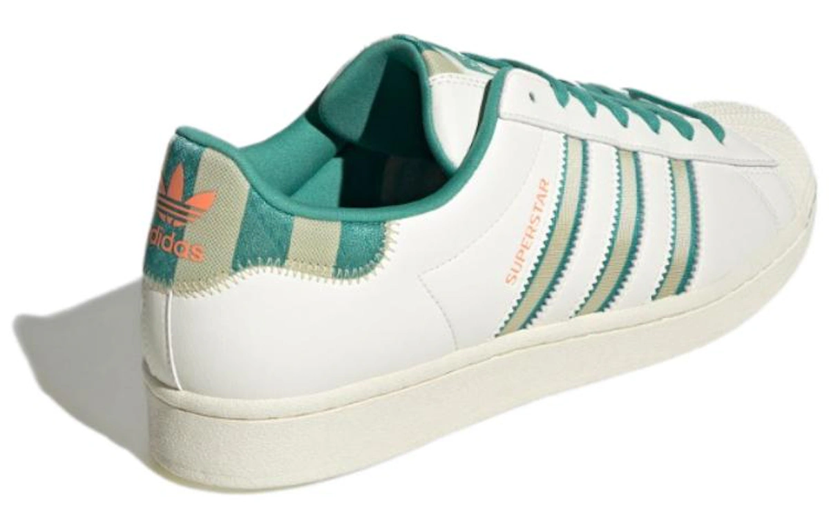 adidas Originals Superstar Shoes 'Cream White Green Gold' IE2931
