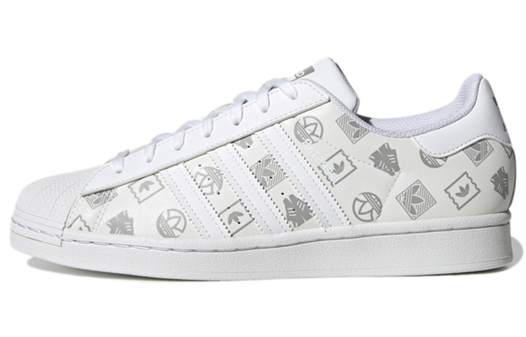adidas originals Unisex Superstar Sneakers Silver/Grey