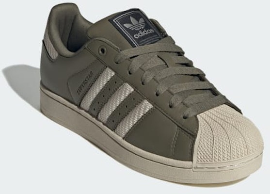 阿迪达斯三叶草 Superstar II 深卡其/米白/核心黑 JQ3181 Shop 阿迪达斯三叶草 Superstar II 深卡其/米白/核心黑 JQ3181