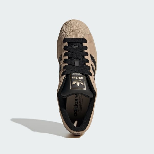 Lookbook 阿迪达斯Originals Superstar II运动鞋 石卡其/核心黑/石卡其 IH9320