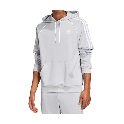 adidas Originals Superstar Logo Hoodie Gray Pullover Sweatshirt GD2213