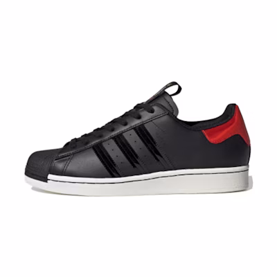 adidas originals Superstar Shoes 'Black Scarlet Red'