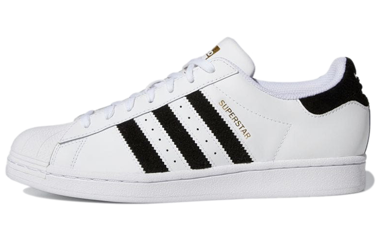 adidas originals Superstar Non-Slip Lightweight Casual Skate Shoes White Black Unisex 'White Black'