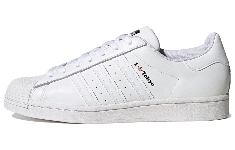 Buy adidas originals Superstar Red/White H67744