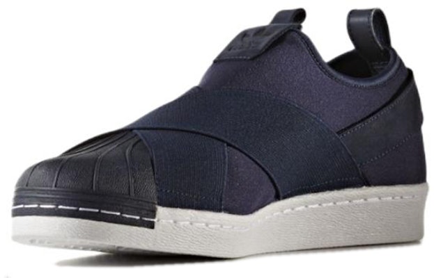 adidas originals Superstar Slip-on Cozy Wear-resistant Skateboarding Shoes Blue BZ0113 Lookbook adidas originals Superstar Slip-on Cozy Wear-resistant Skateboarding Shoes Blue BZ0113