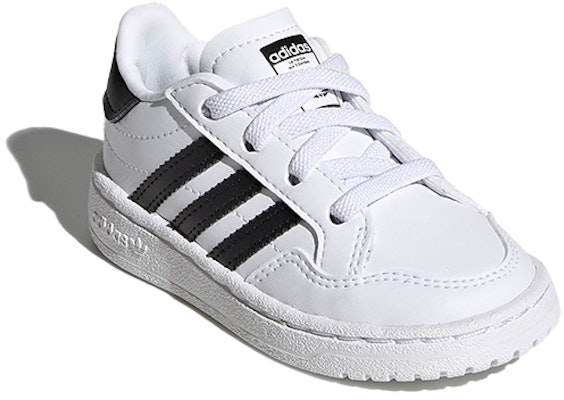 (Toddler) adidas originals Team Court 'White Black' EG9093 Lookbook (Toddler) adidas originals Team Court 'White Black' EG9093