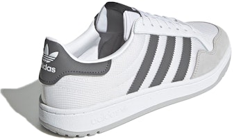 adidas originals Team Court 耐磨減震 低筒 板鞋 男女鞋款 白灰色 Shop adidas originals Team Court 耐磨減震 低筒 板鞋 男女鞋款 白灰色