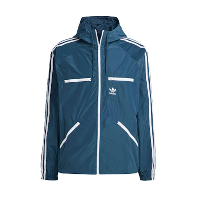 adidas Originals Three Stripes Colorblock Blue Long Sleeve Jacket IL8263