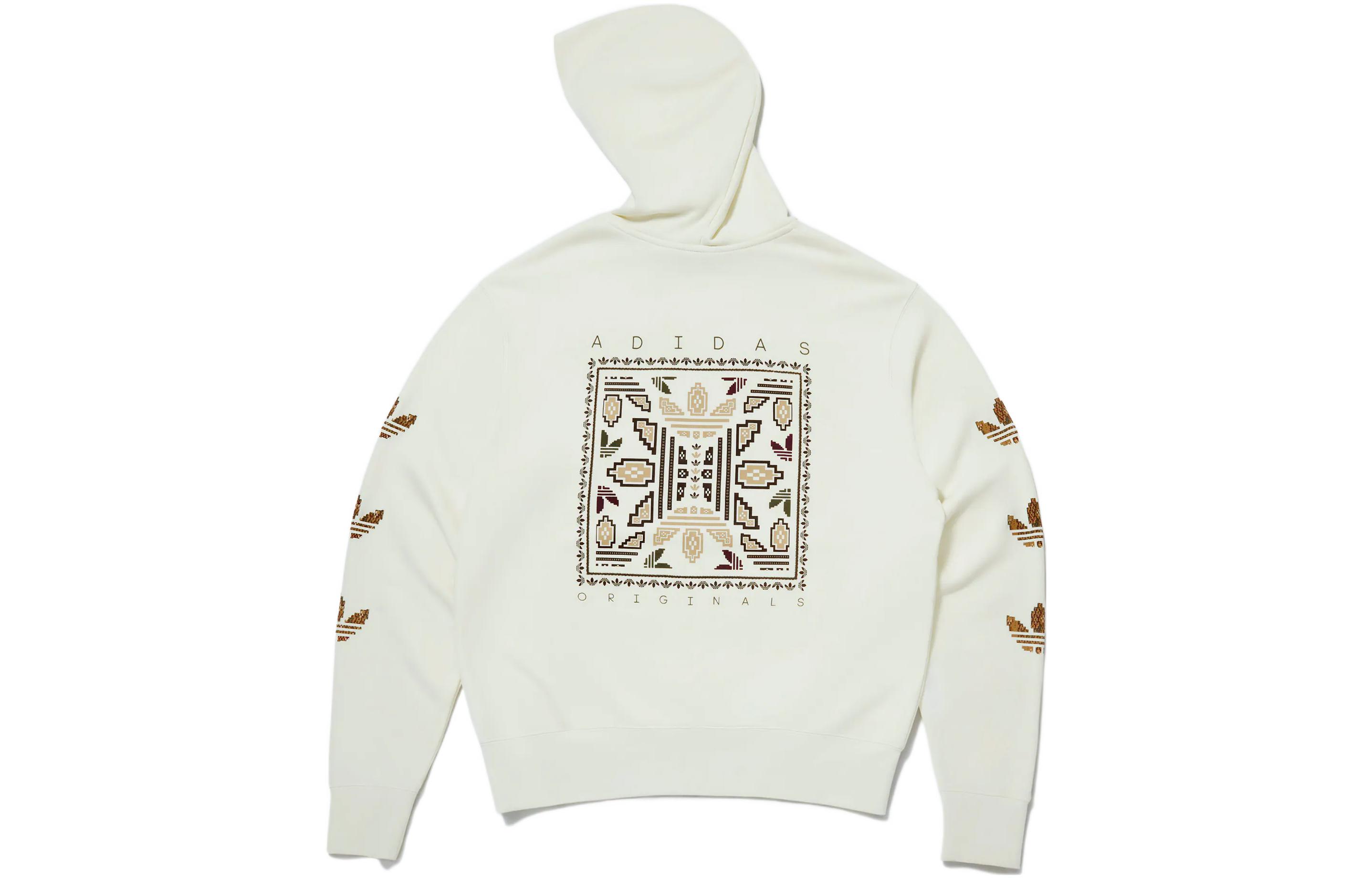 adidas Originals Toc Gfx Hoodie White - Unisex Pullover with Back Print Design IL8566