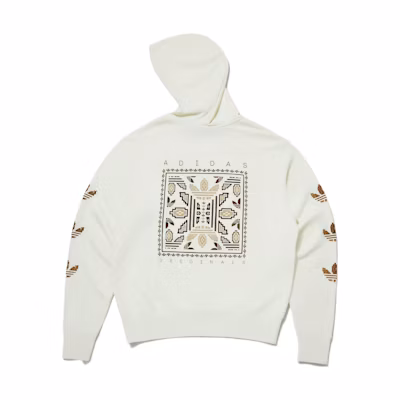adidas Originals Toc Gfx Hoodie White - Unisex Pullover with Back Print Design IL8566