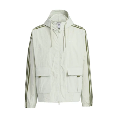 adidas Originals TOC Jacket Retro Colorblock Hooded Windbreaker Halo Green JG1519