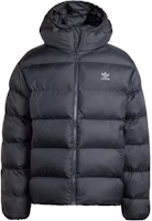 adidas Originals Tonal Hooded Puffer Jacket Black Casual Warm Coat. IY3396 adidas Originals Tonal Hooded Puffer Jacket Black Casual Warm Coat. IY3396